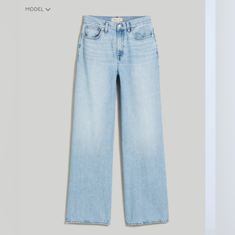 Madewell SUPERWIDE-LEG JEANS SIZE 24